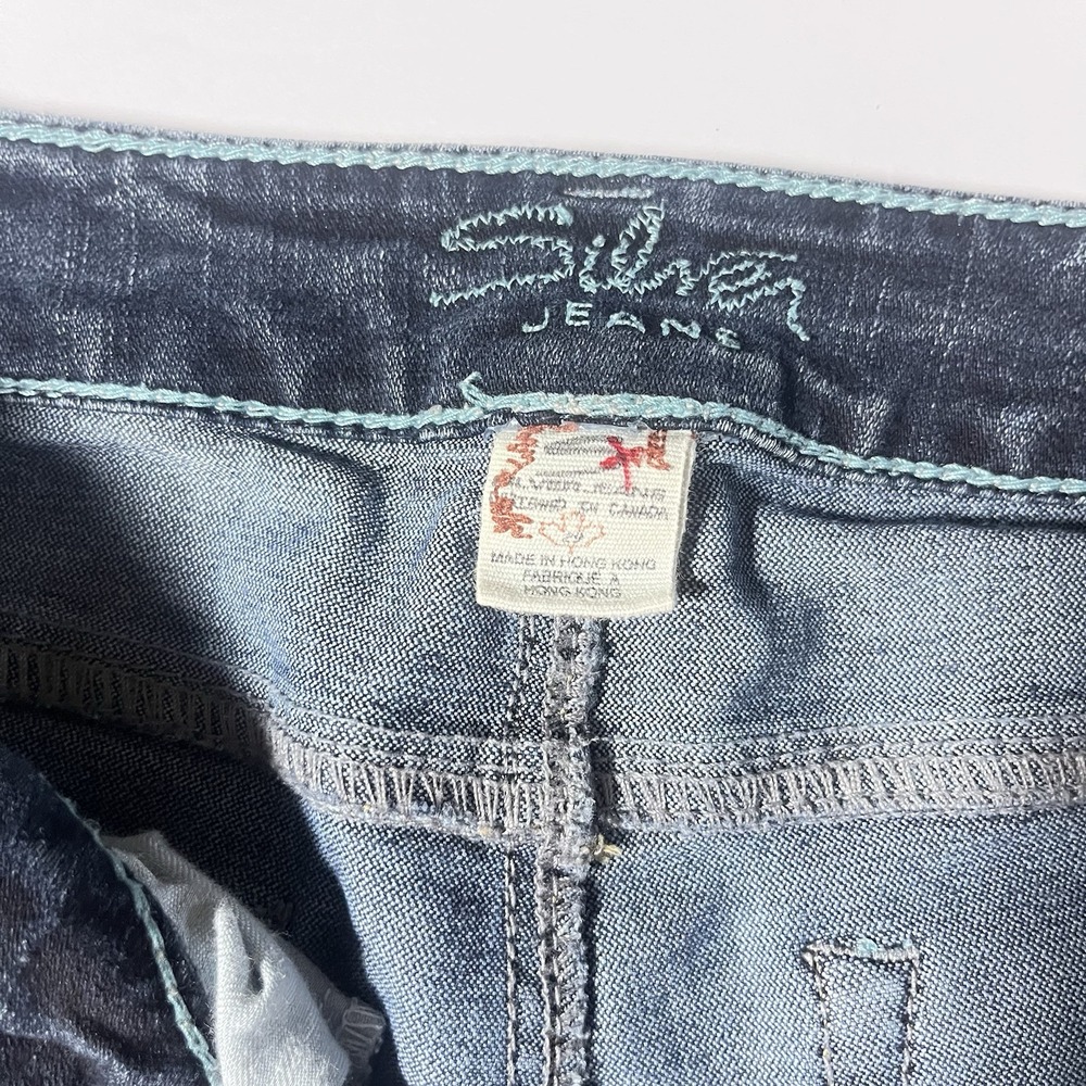 Womens Silver Jeans Aiko Boot Cut 29x31 Dark Wash Blue Denim - Picture 2 of 13